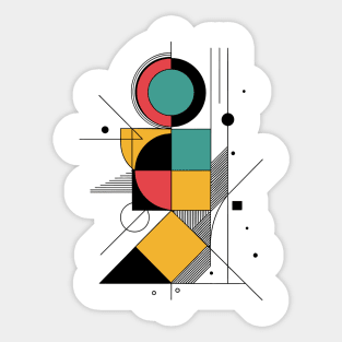 Abstract Geometric Balance Sticker